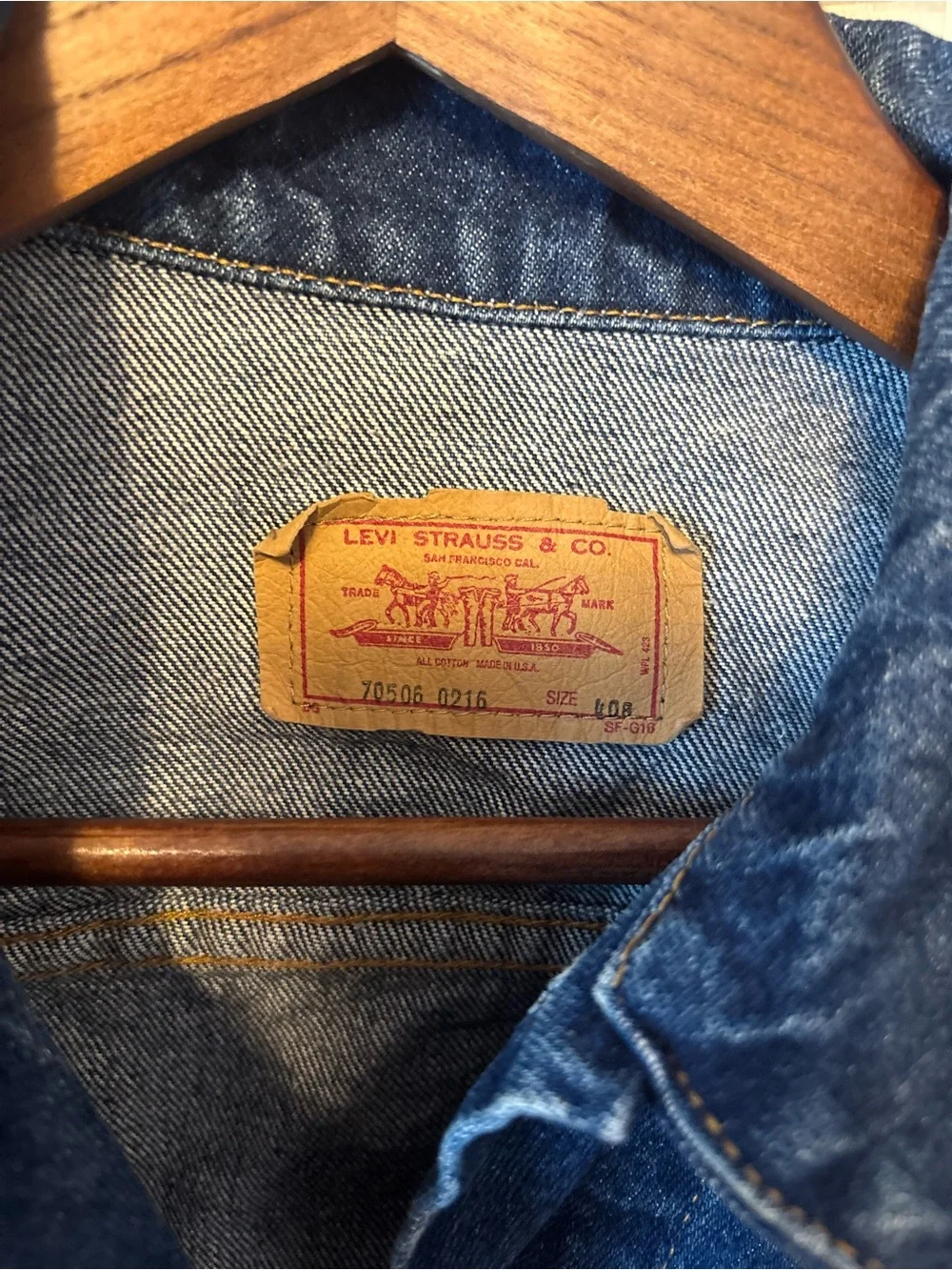 Levi's Dark Blue Denim Trucker Jacket